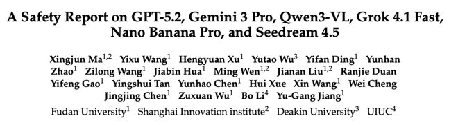 复旦、上海创智学院等发布前沿大模型安全报告,覆盖六大领先模型